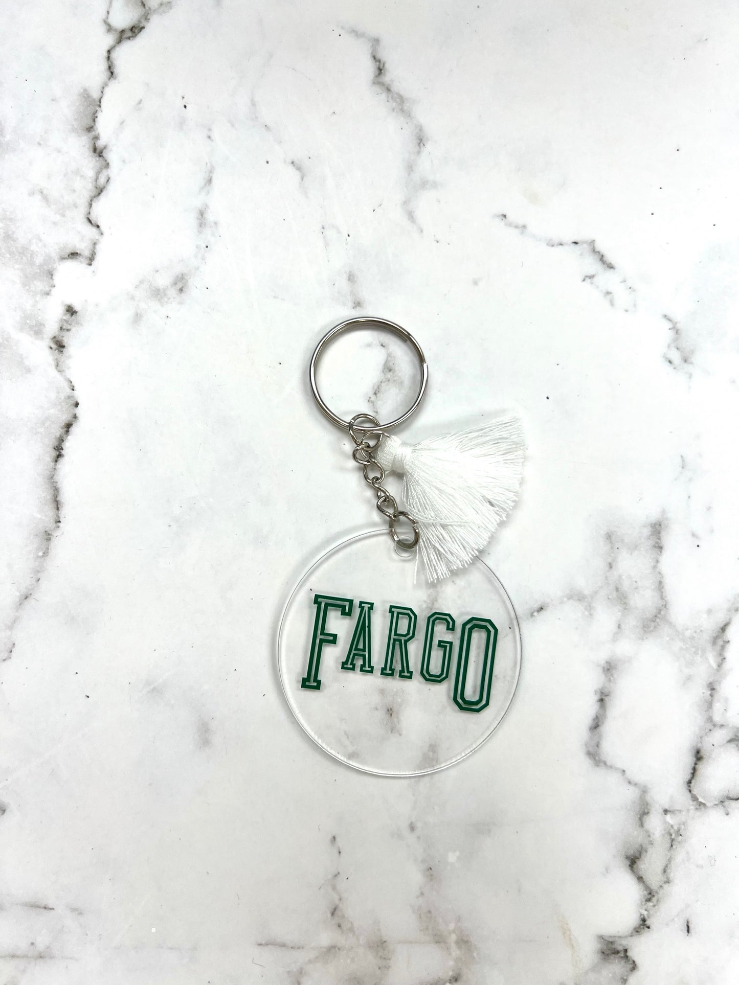 Fargo round keychain