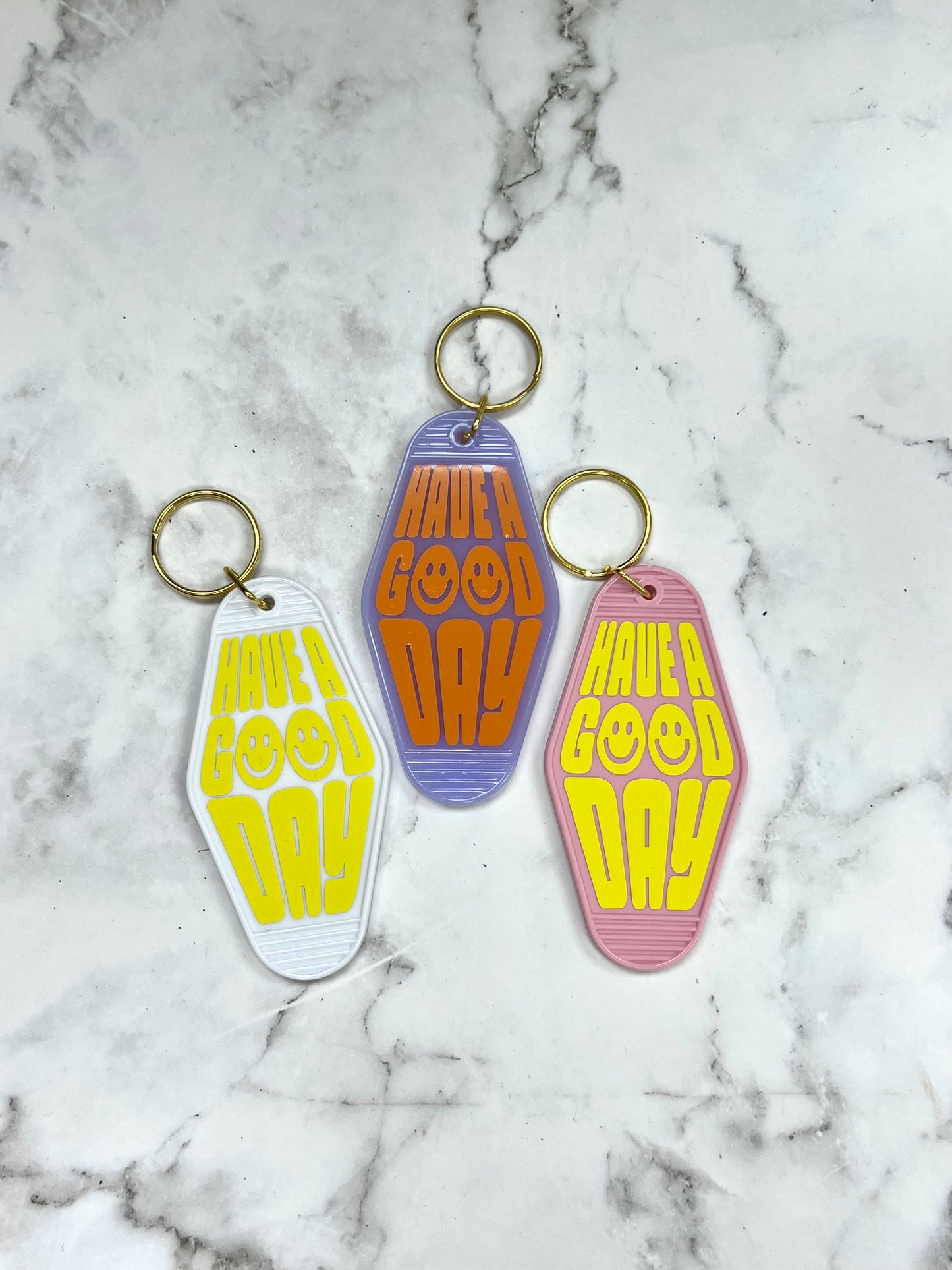 Have a Good Day motel style keychain