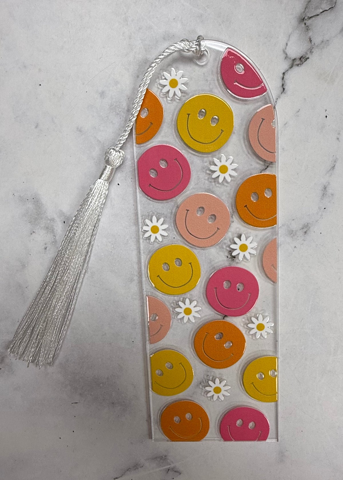 Smiles + Flowers - Wide bookmark