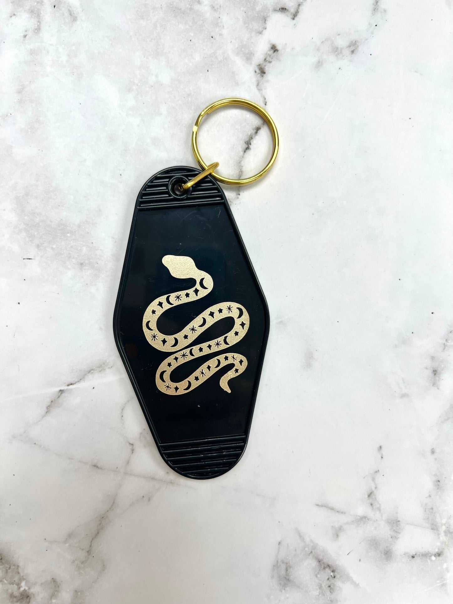 snake motel style keychain