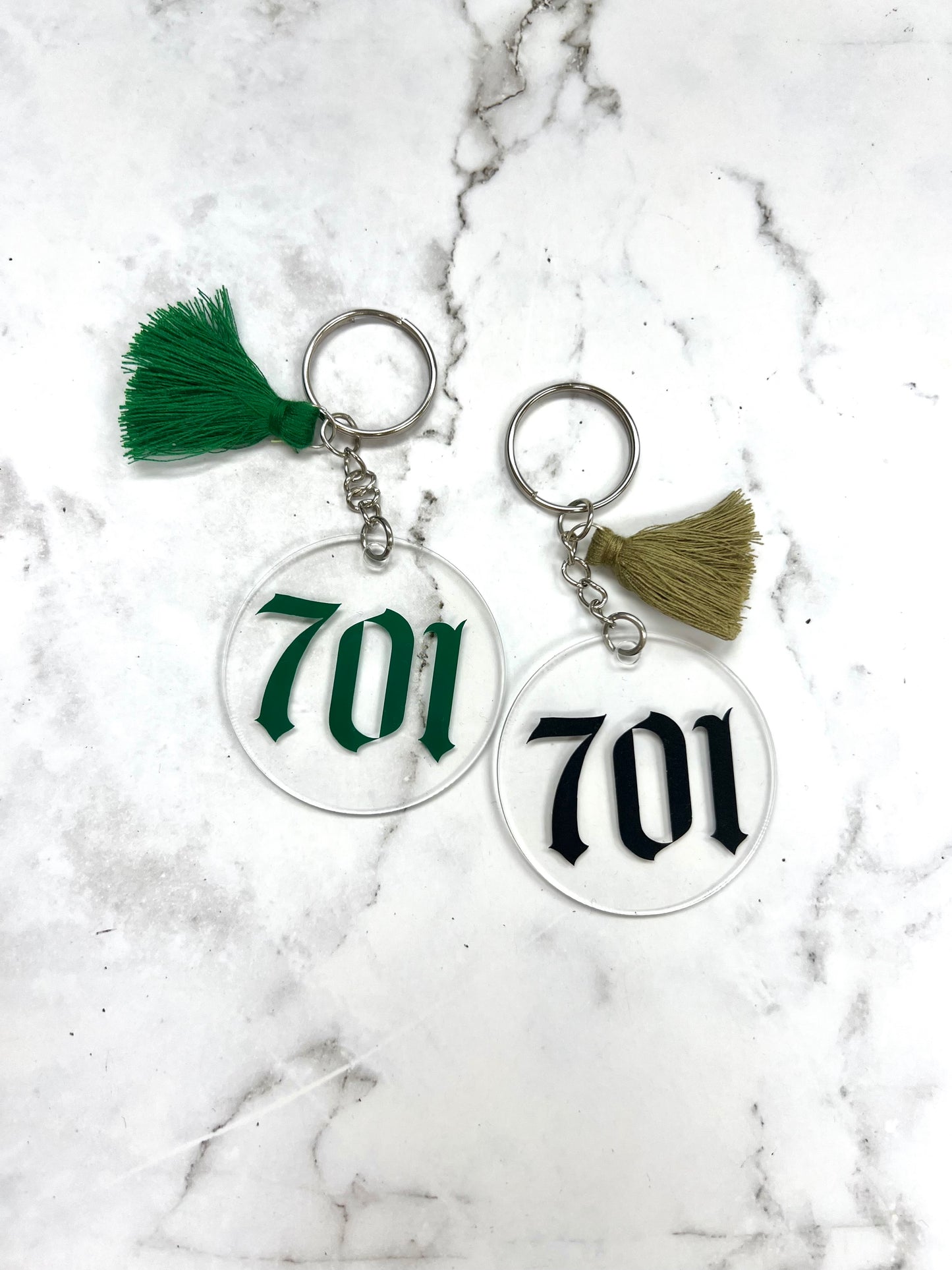 701 round keychain