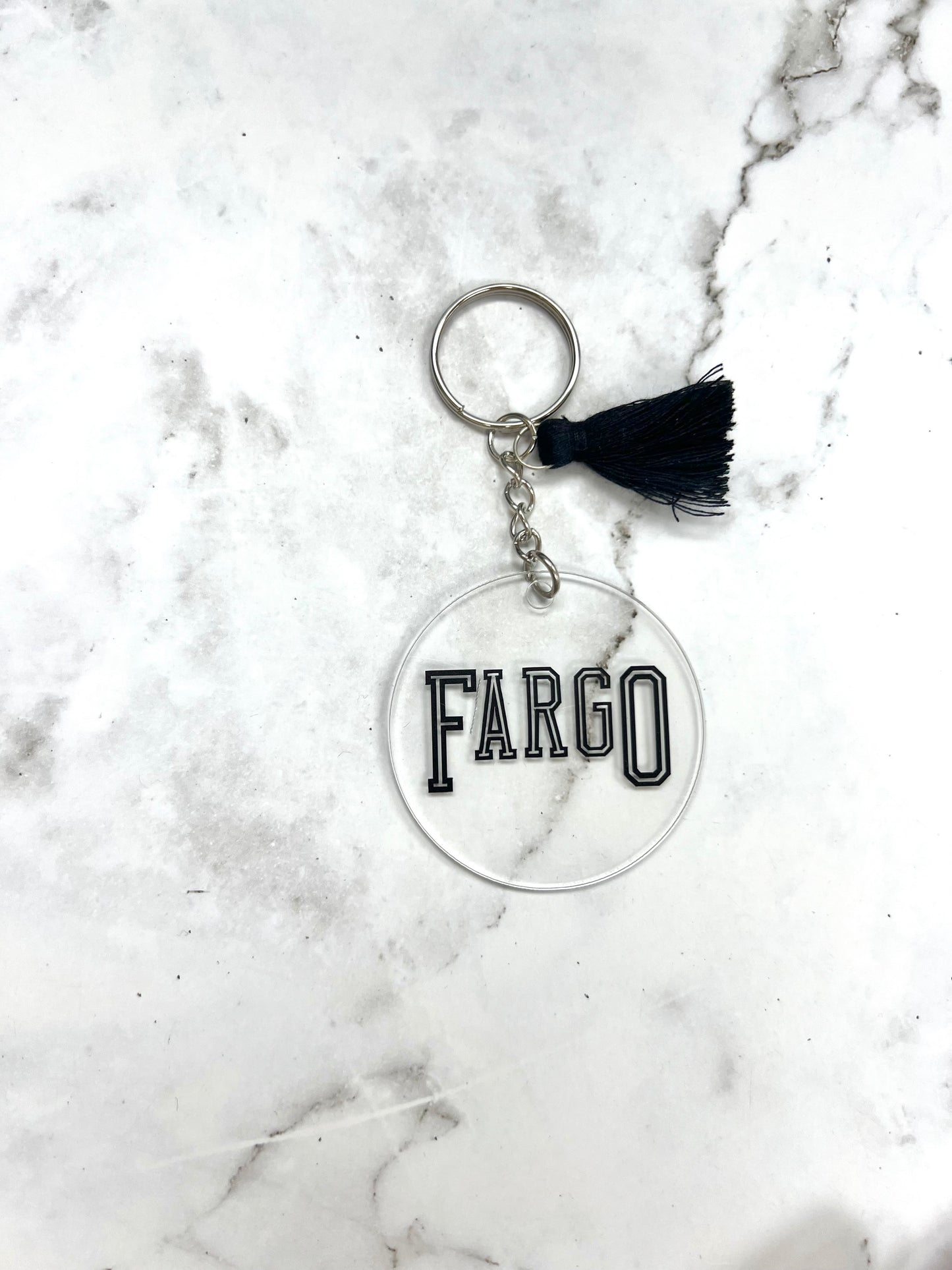 Fargo round keychain