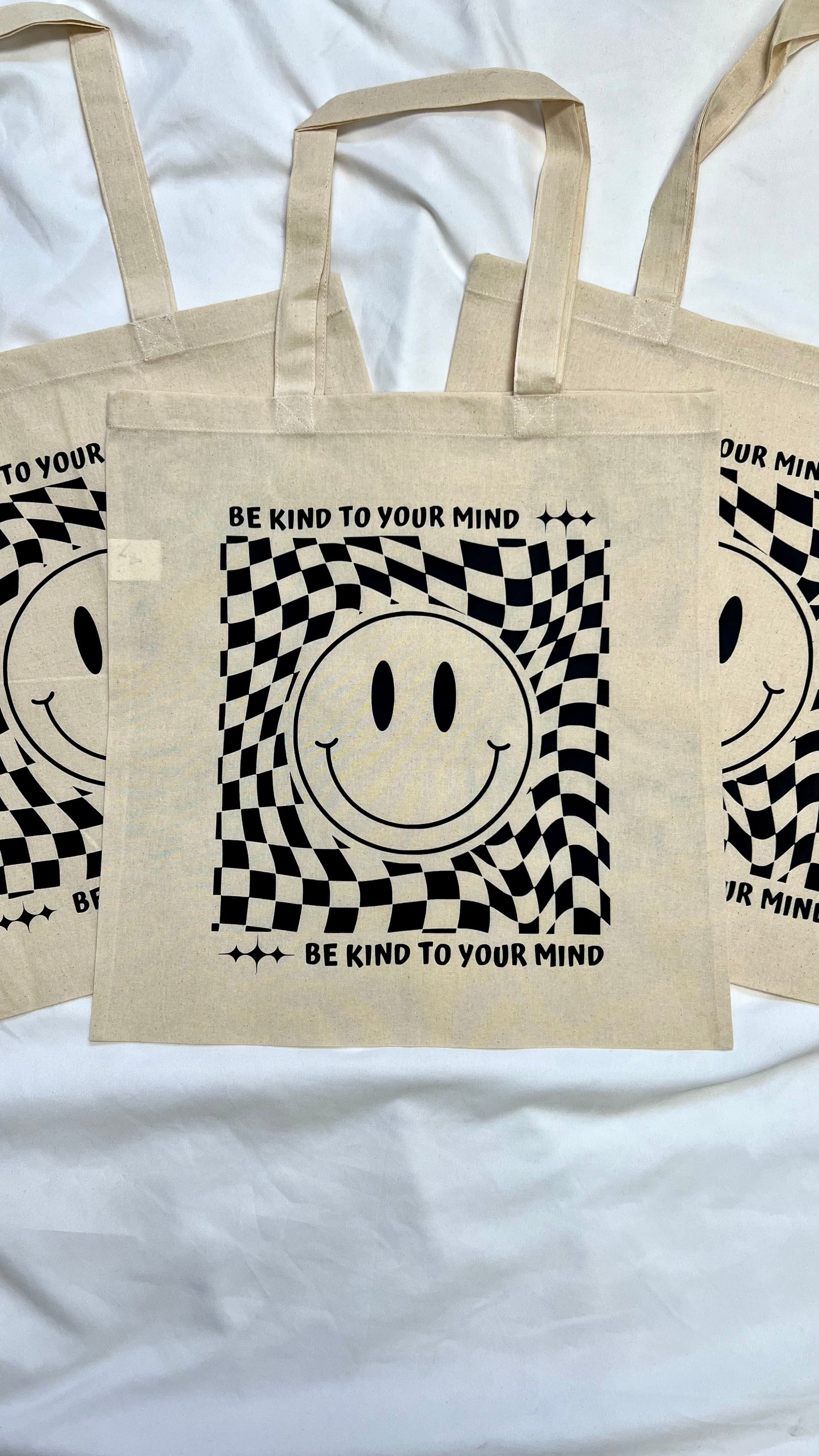Be Kind to Your Mind canvas tote bag
