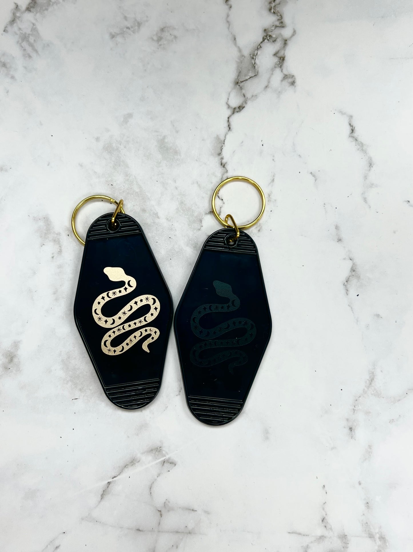 snake motel style keychain