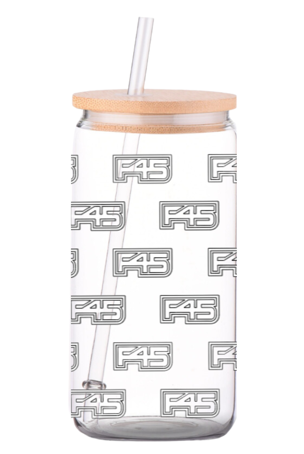 F45 20oz glass cup