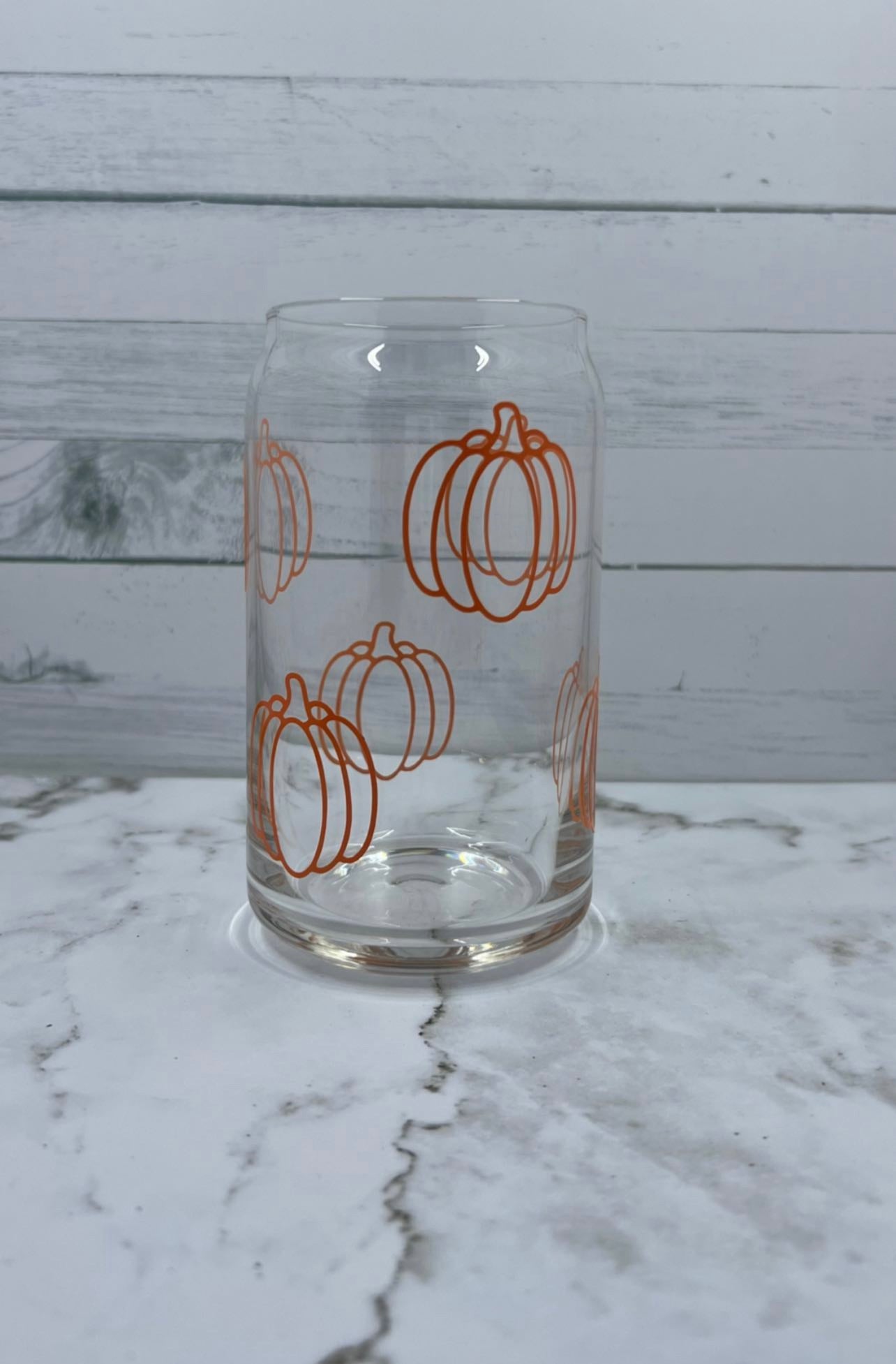 Pumpkin glass cup