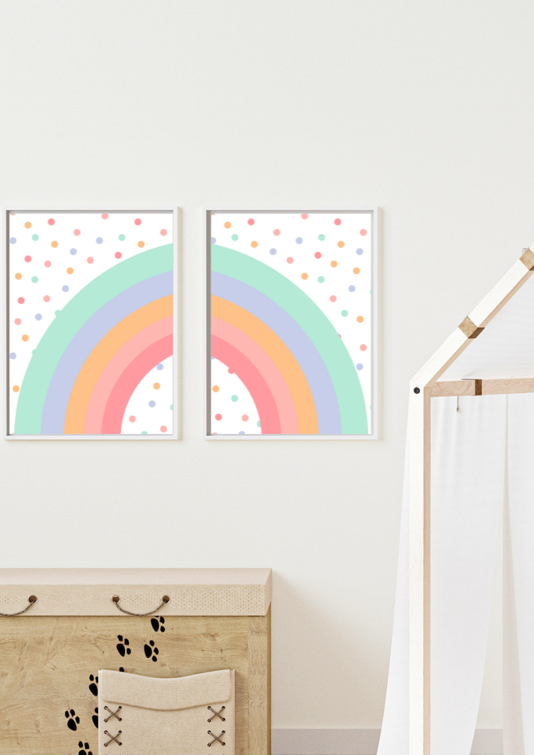 Pastel Rainbow - Digital Print SET