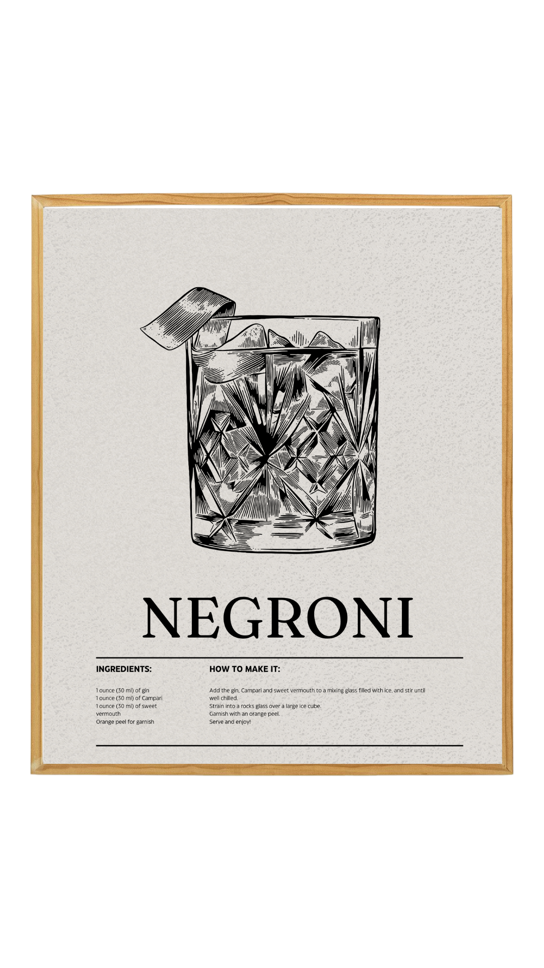 Negroni - Digital Print