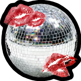 Disco Kisses Sticker