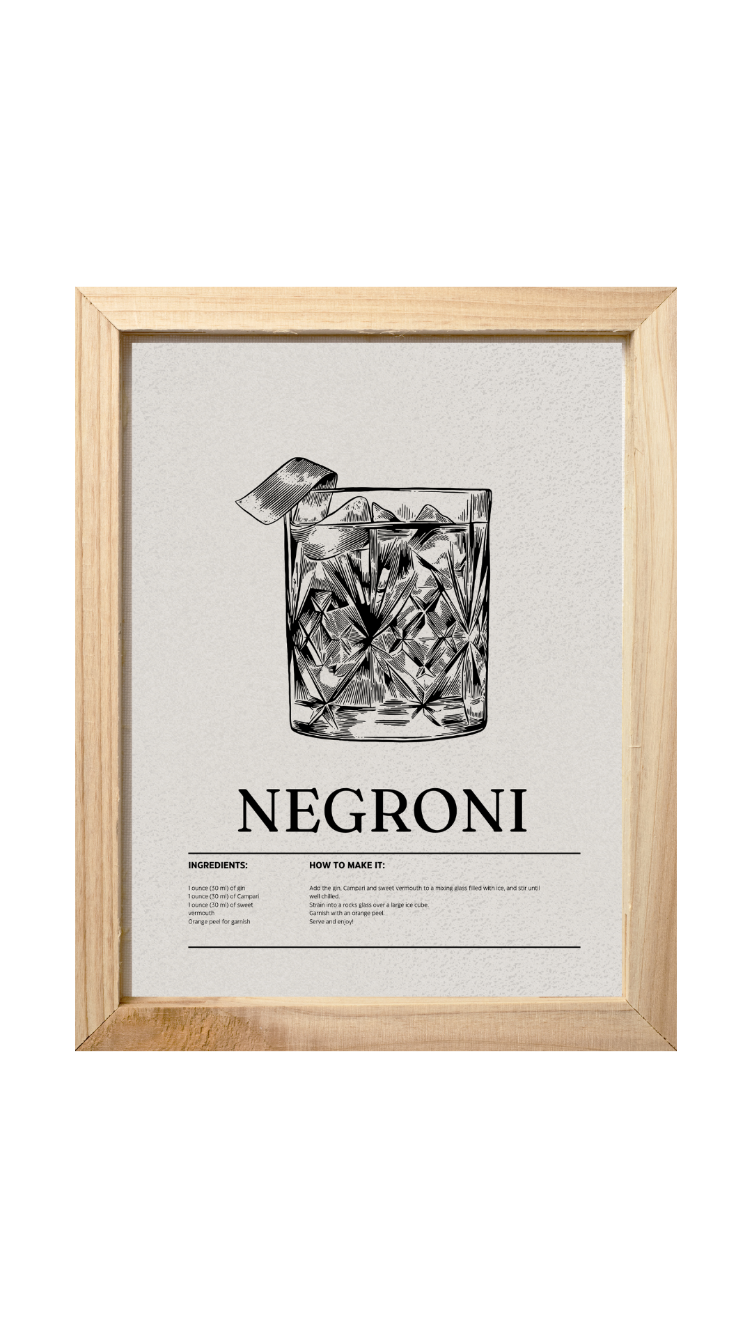 Negroni - Digital Print