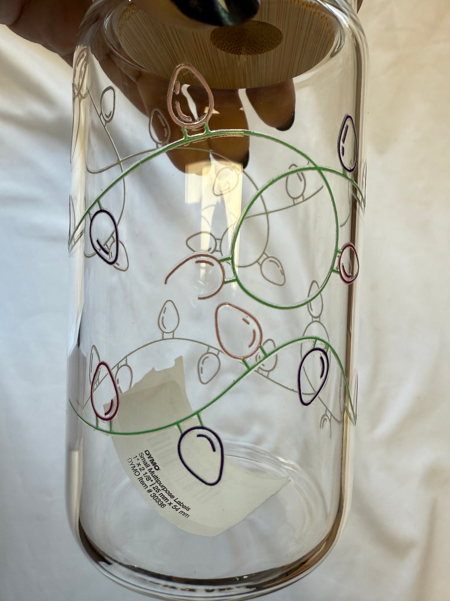 OOPS! string of lights glass cup