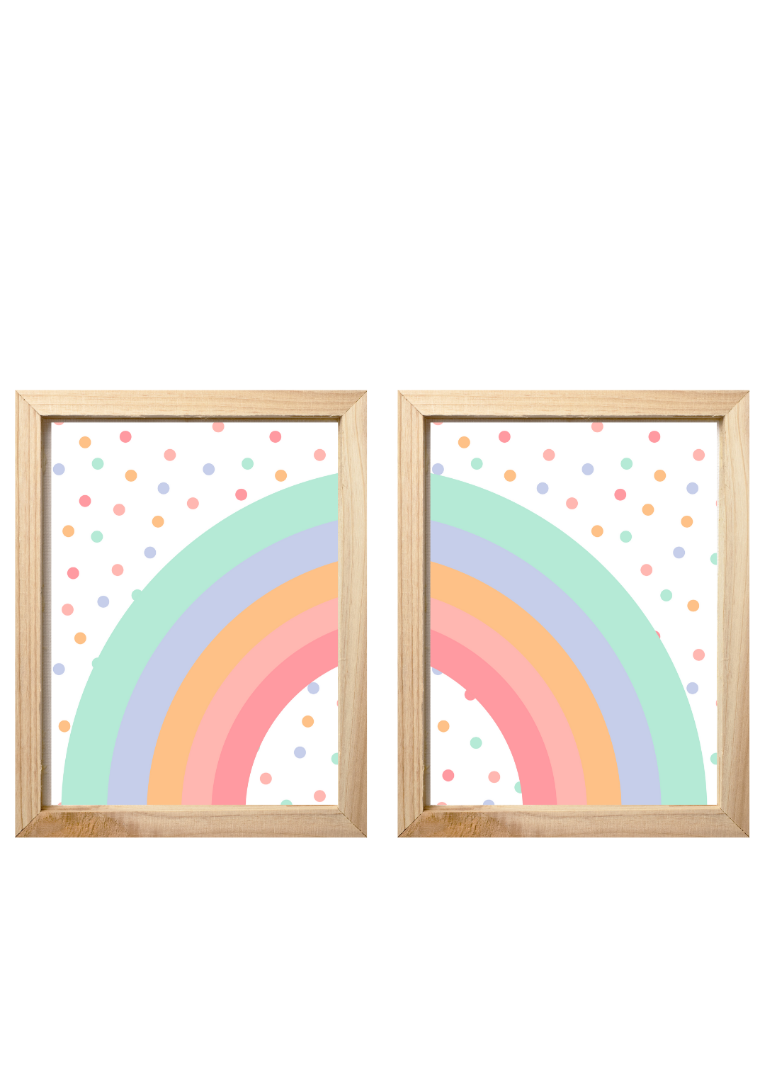 Pastel Rainbow - Digital Print SET