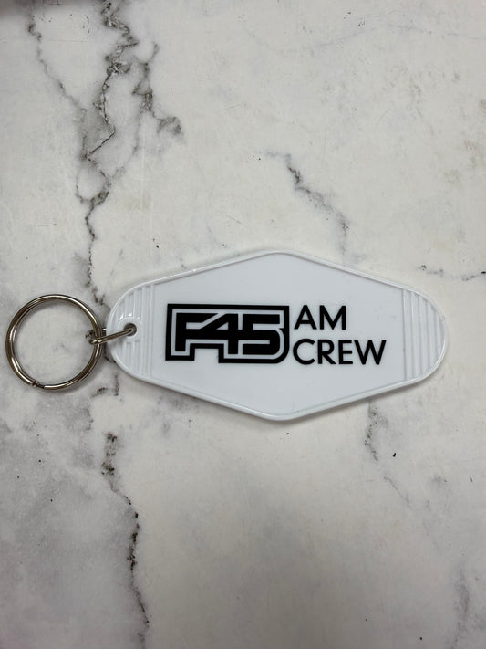 F45 AM CREW Keychain