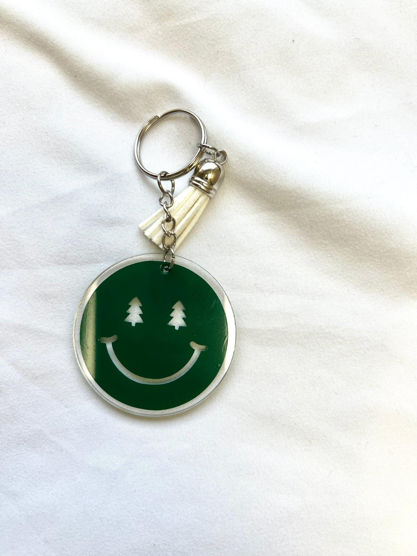 Christmas round keychain