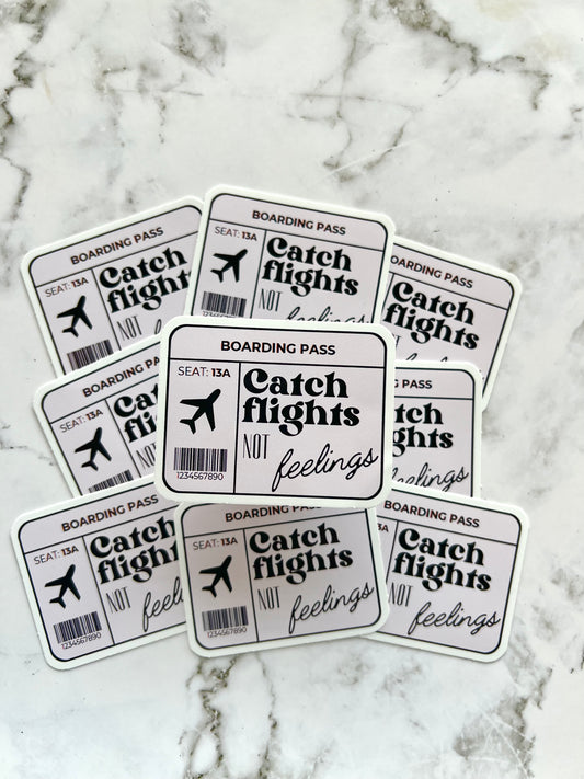 Catch Flights Sticker