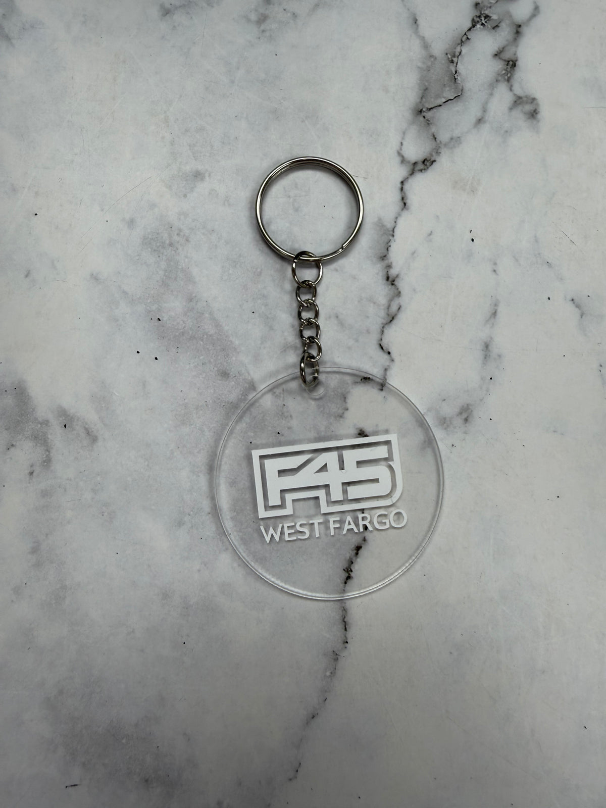 F45 West Fargo Round Keychain