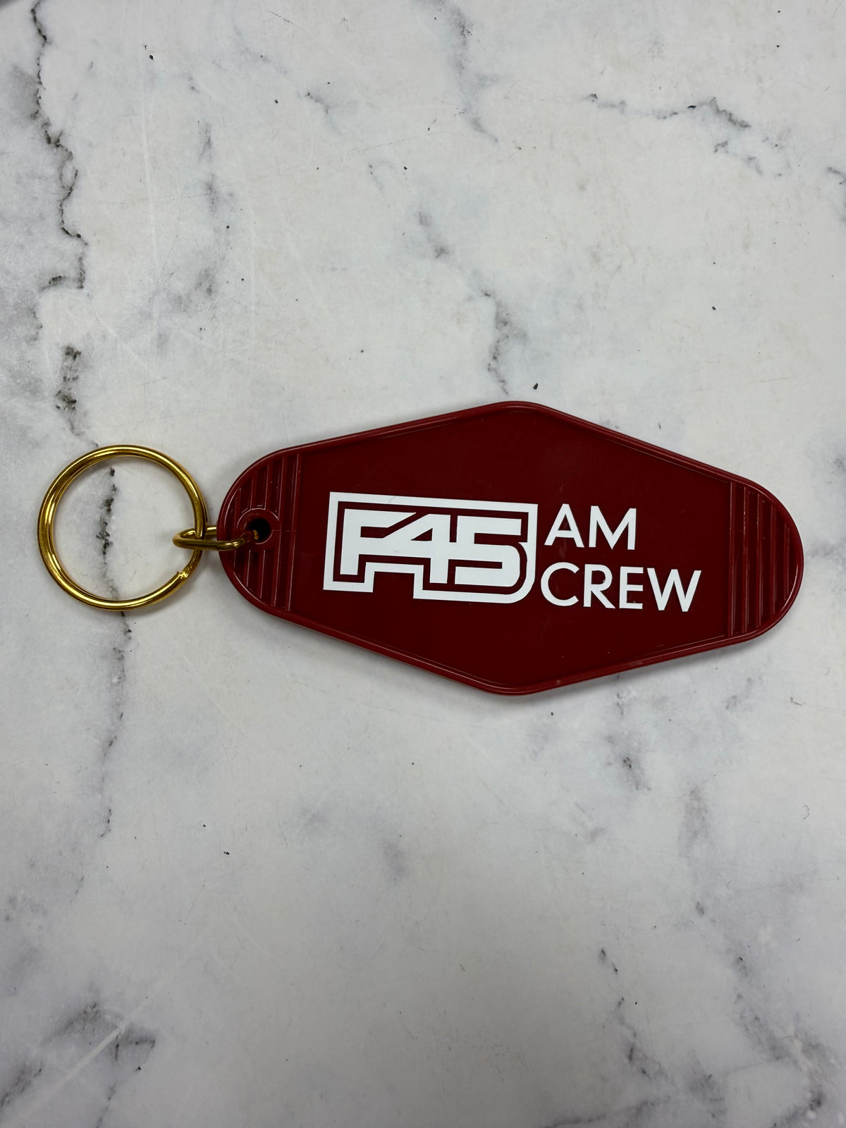 F45 AM CREW Keychain