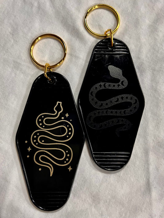 snake motel style keychain