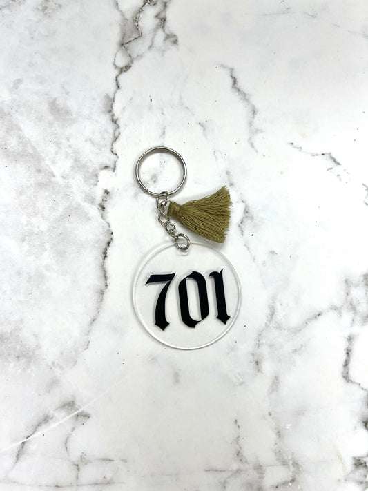 701 round keychain