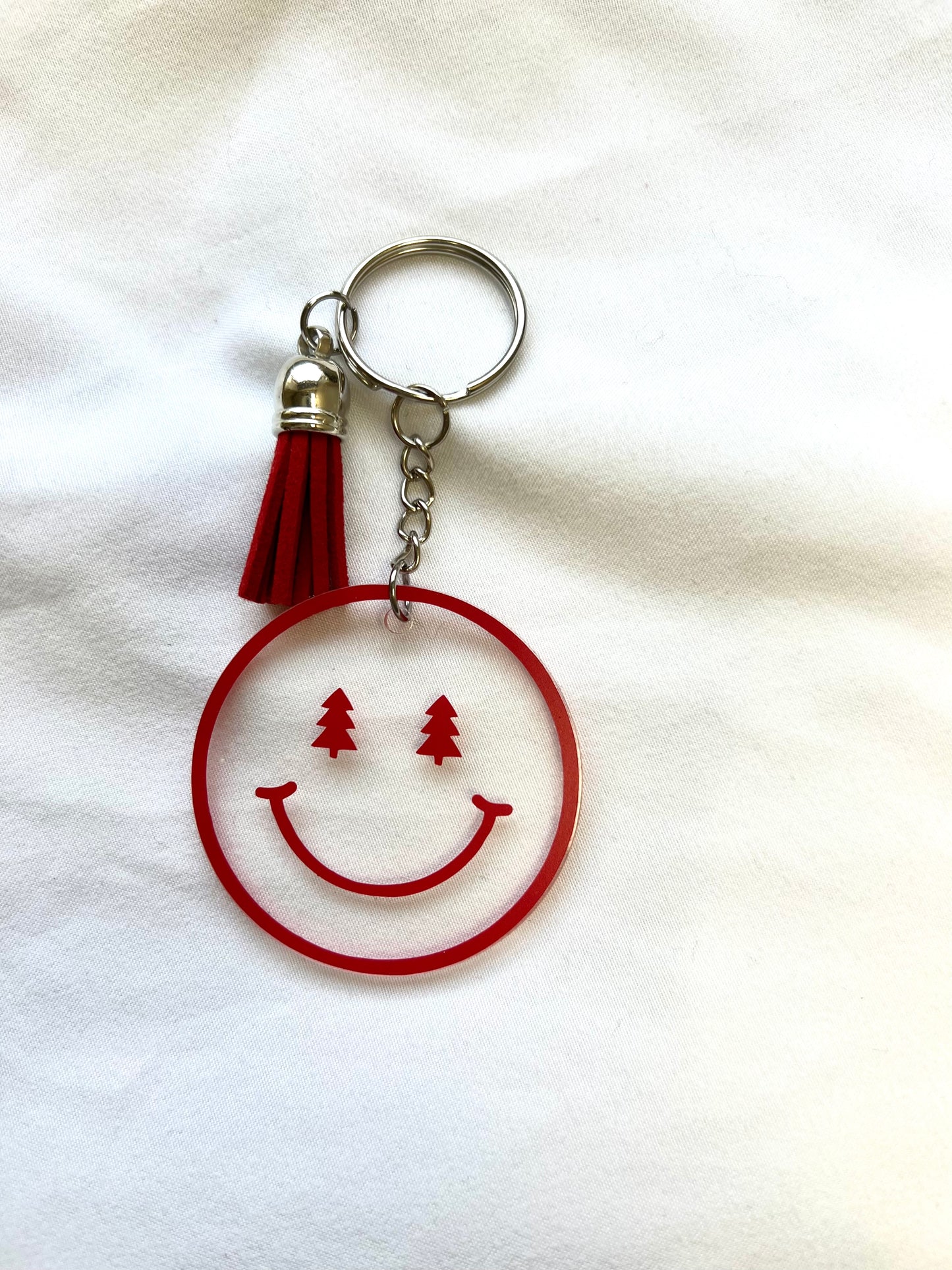 Christmas round keychain