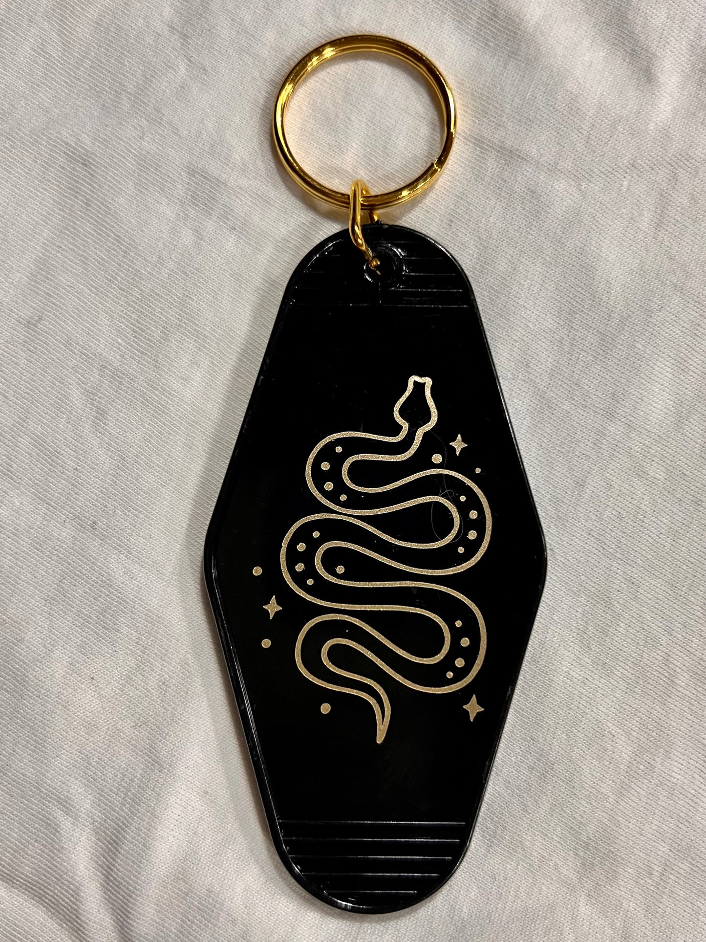 snake motel style keychain