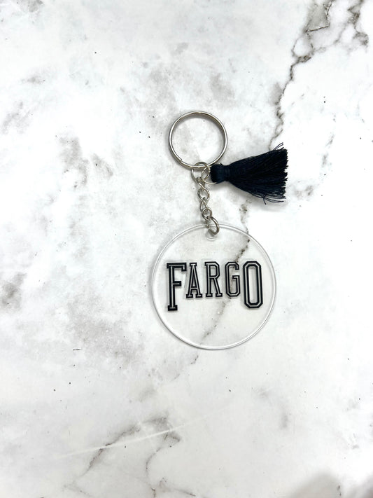 Fargo round keychain