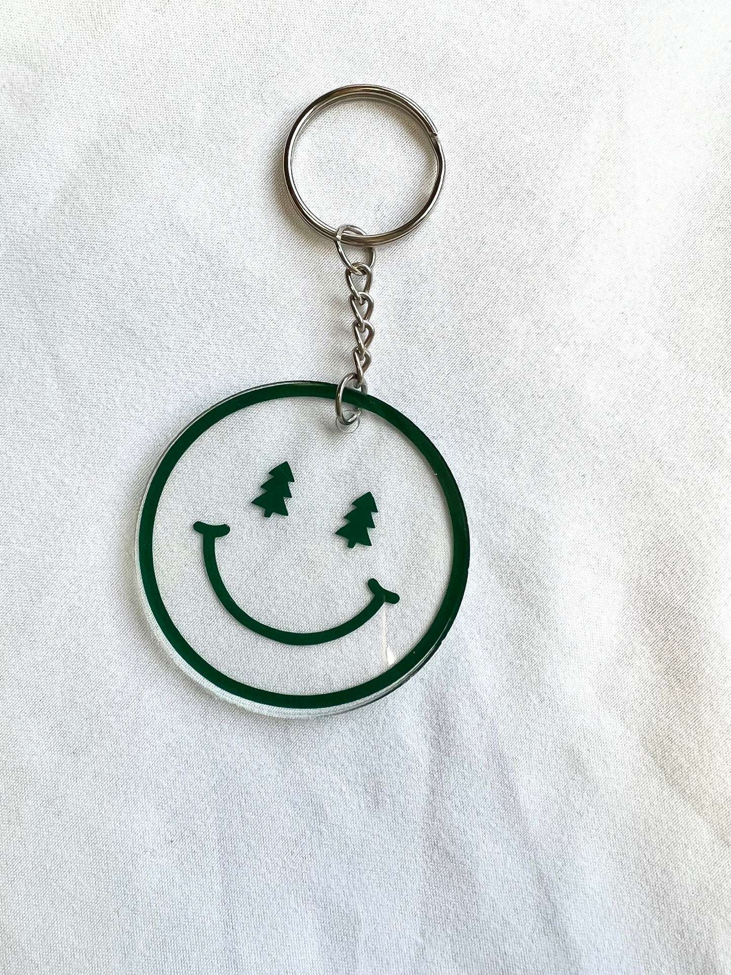 Christmas round keychain