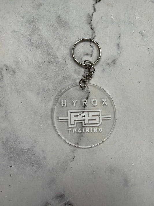 H**** F45 Training Round Keychain