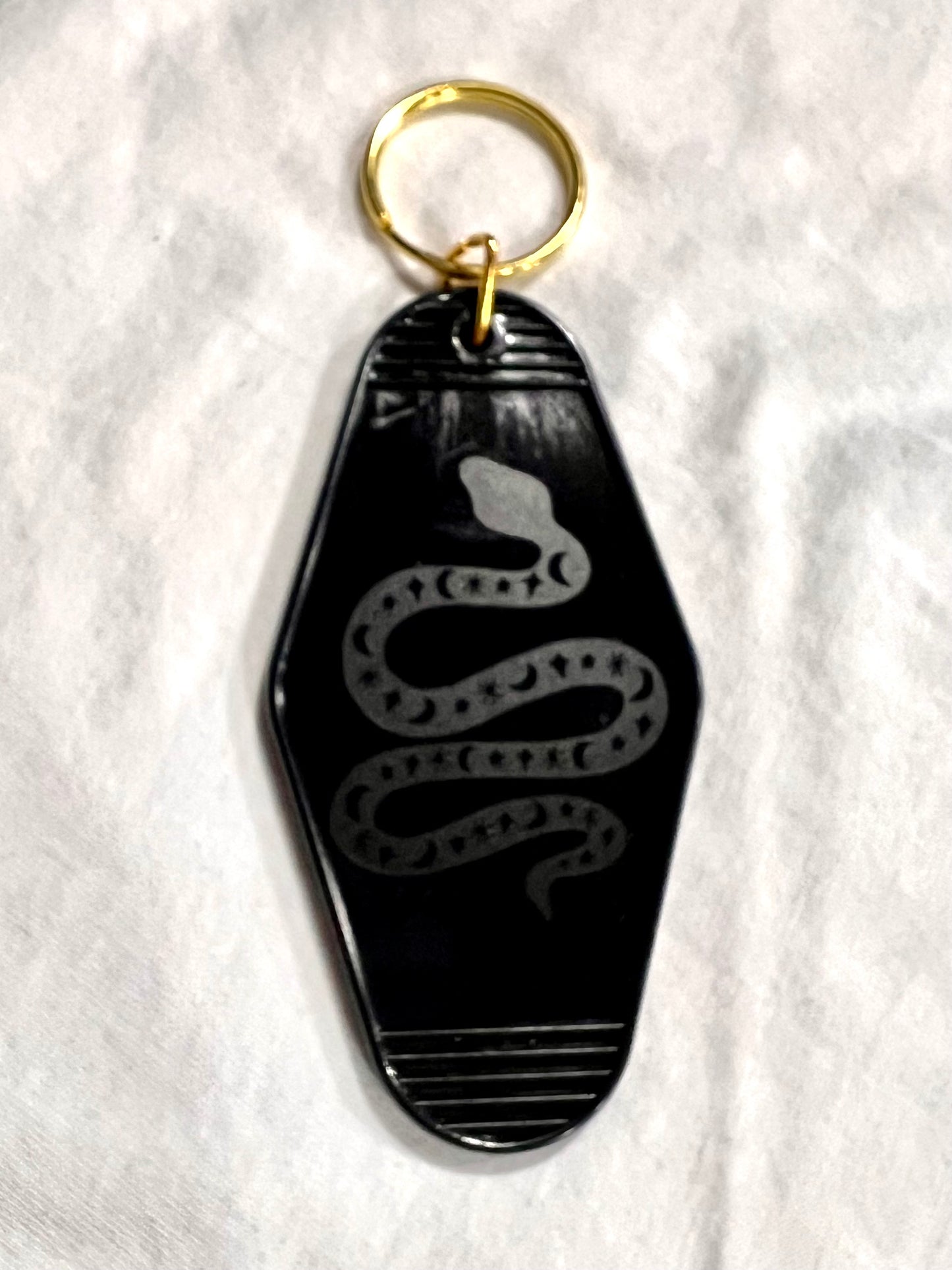 snake motel style keychain