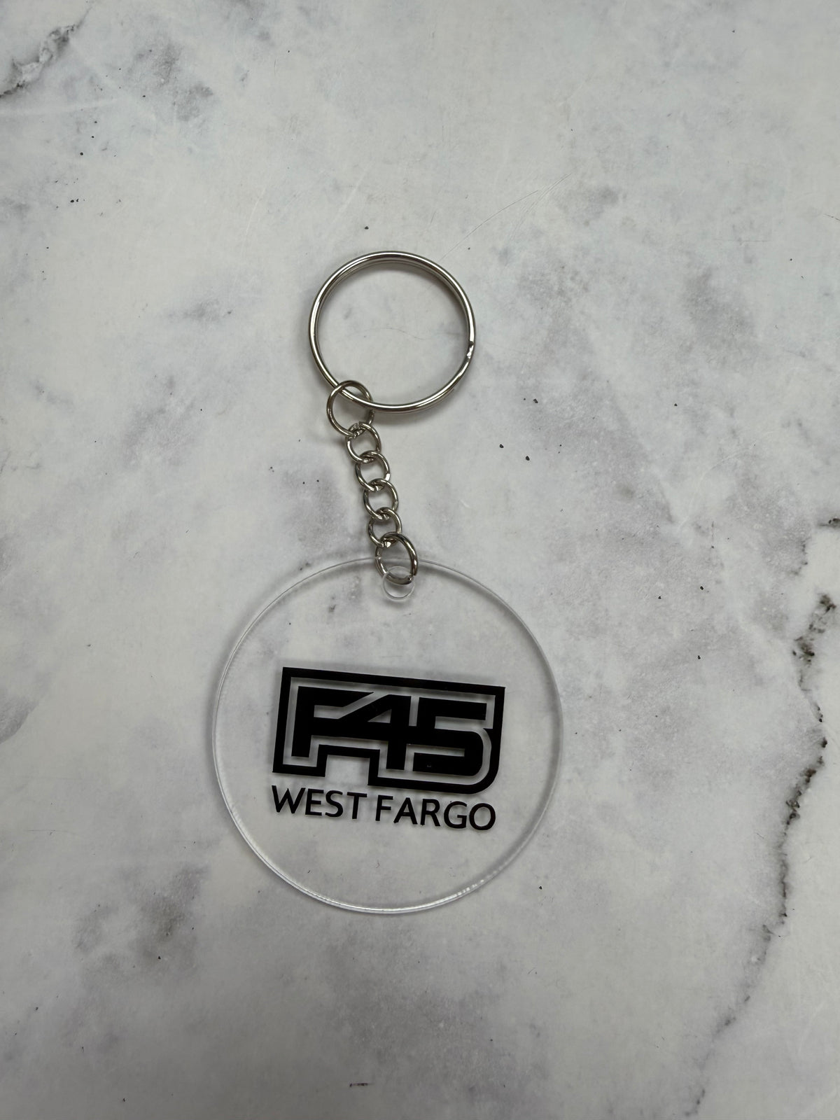 F45 West Fargo Round Keychain