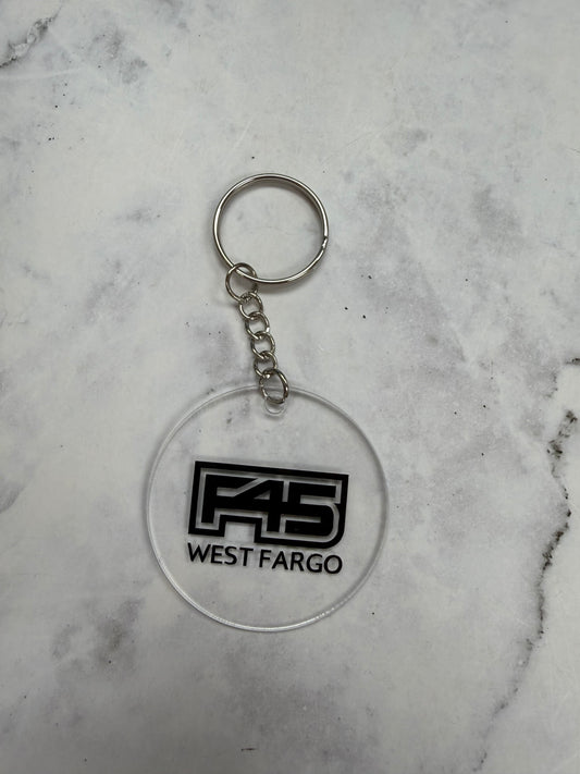 F45 West Fargo Round Keychain