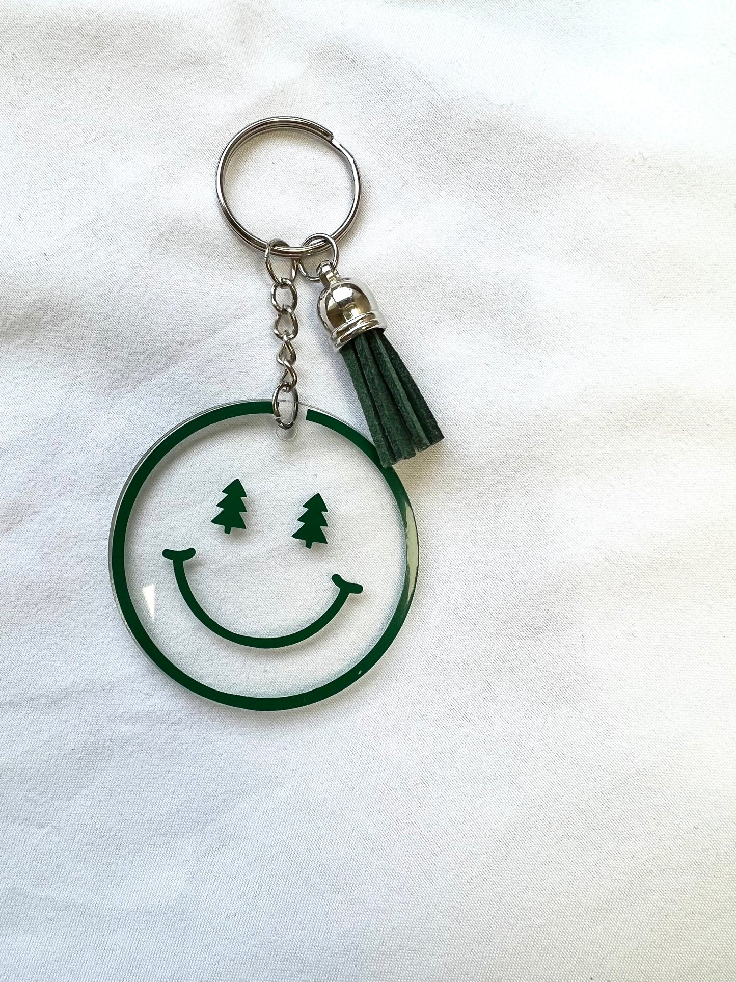 Christmas round keychain