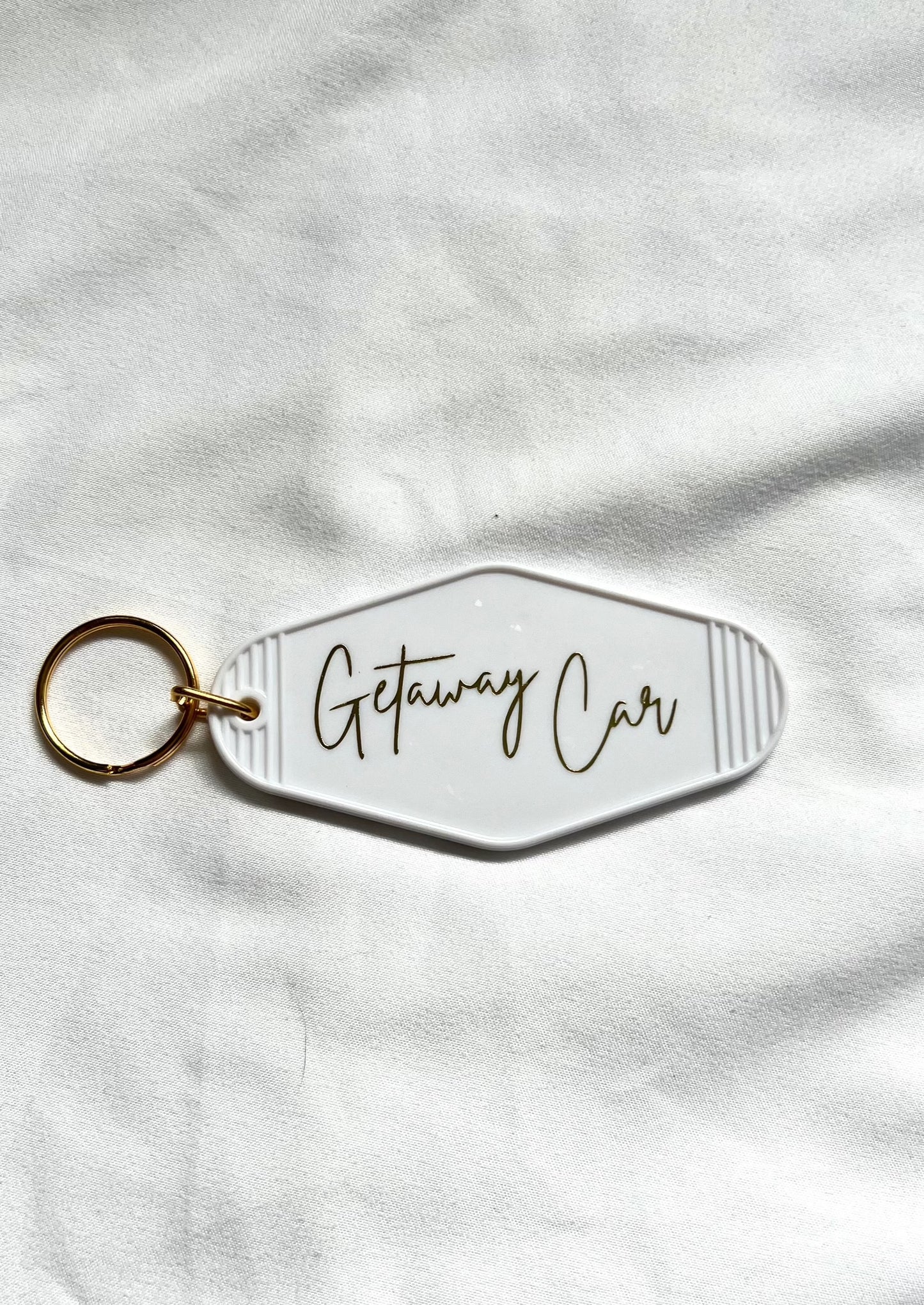 Getaway Car motel style keychain