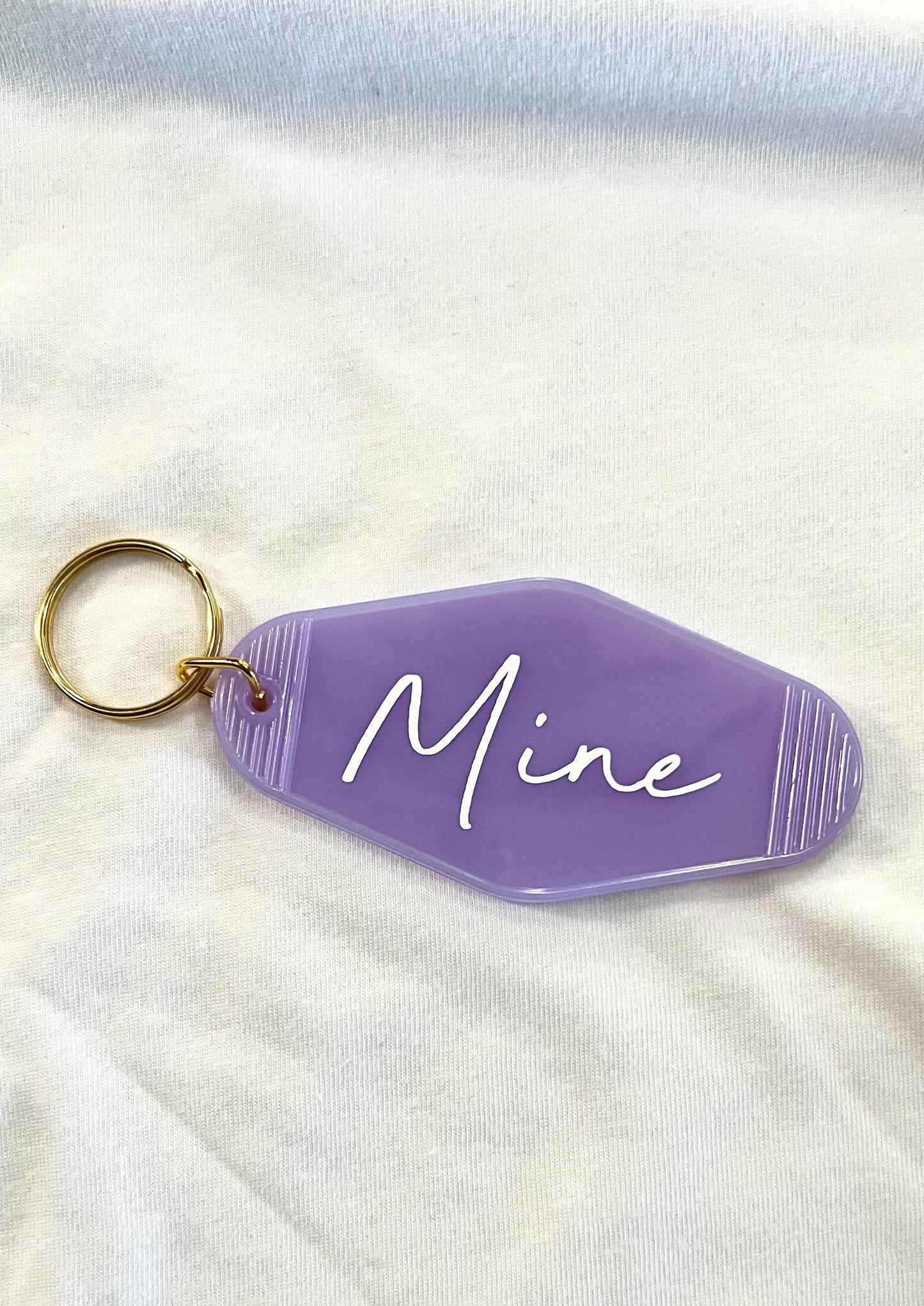 Mine motel style keychain