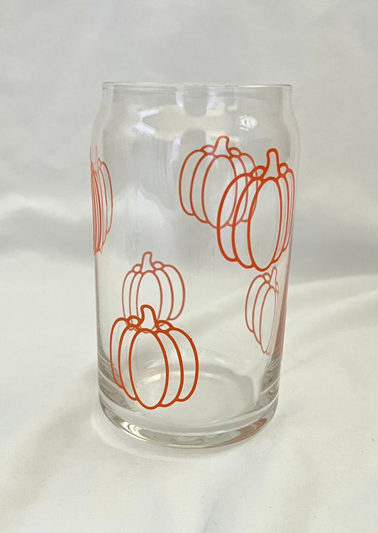 Pumpkin glass cup