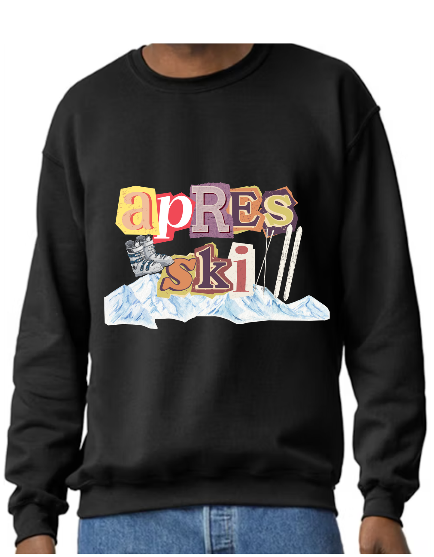 apres ski crewneck fleece