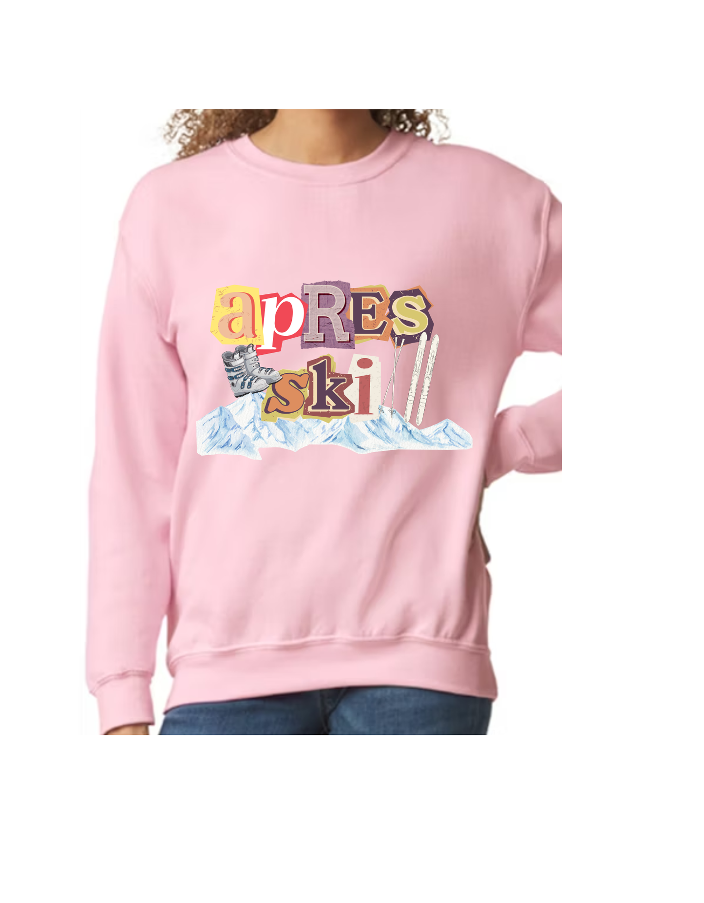 apres ski crewneck fleece