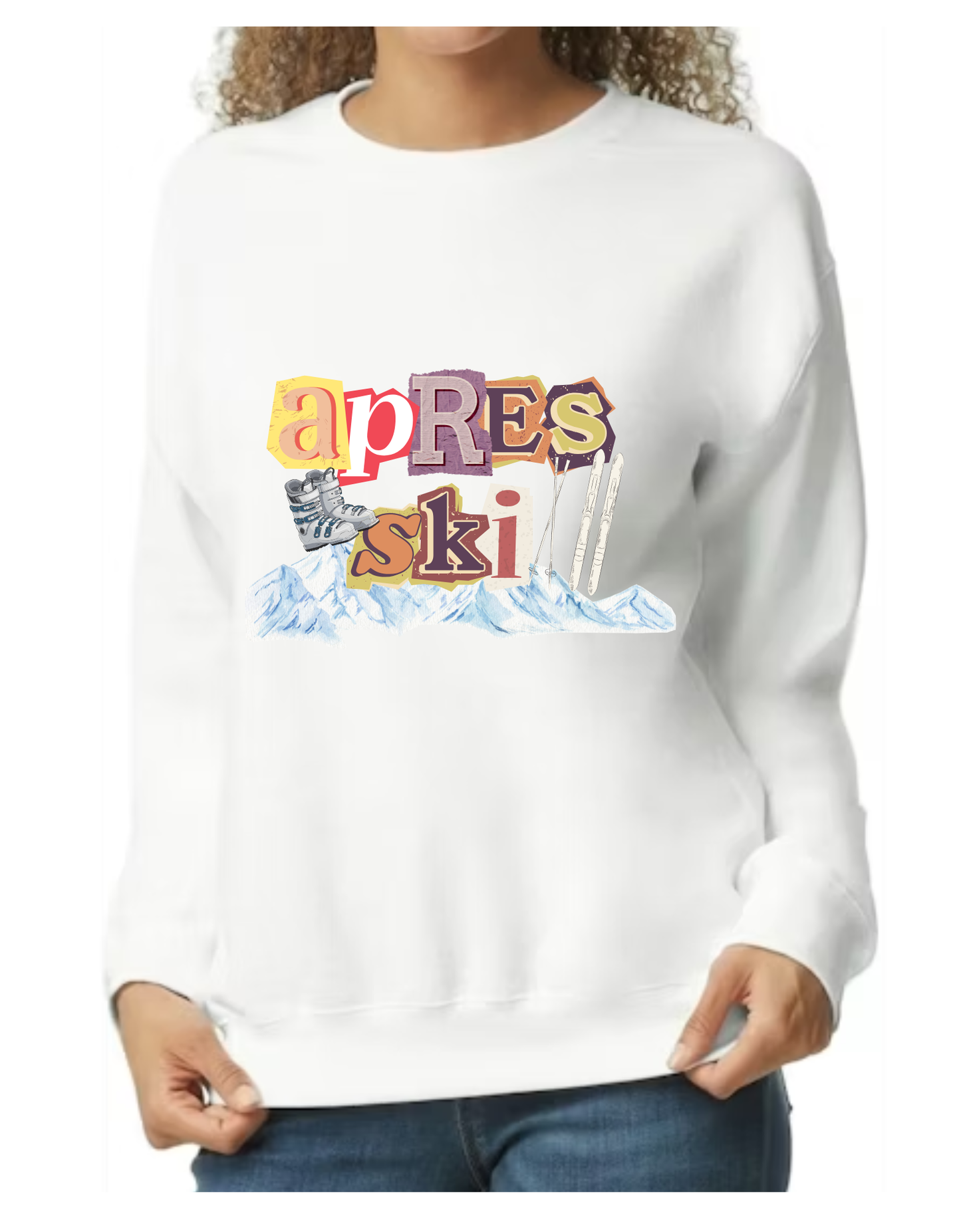 apres ski crewneck fleece