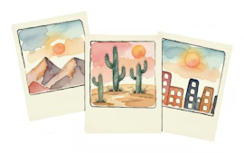 Day Polaroids Sticker