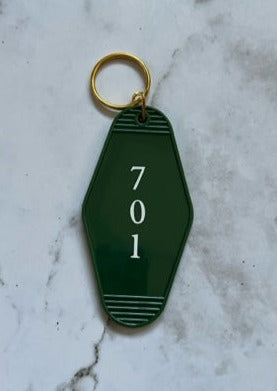 701 motel style keychain