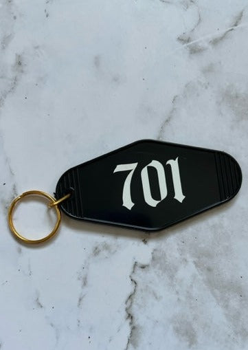 701 motel style keychain