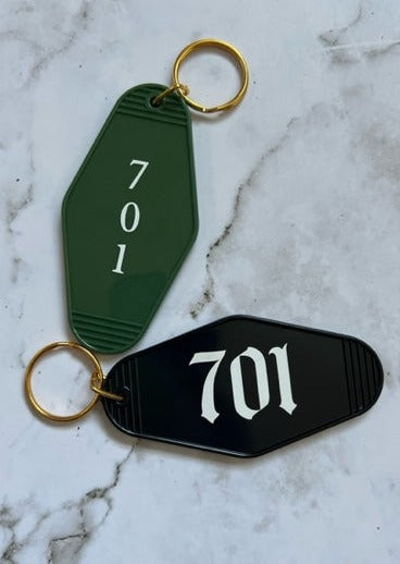 701 motel style keychain