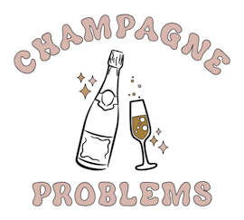 Champagne Problems Sticker