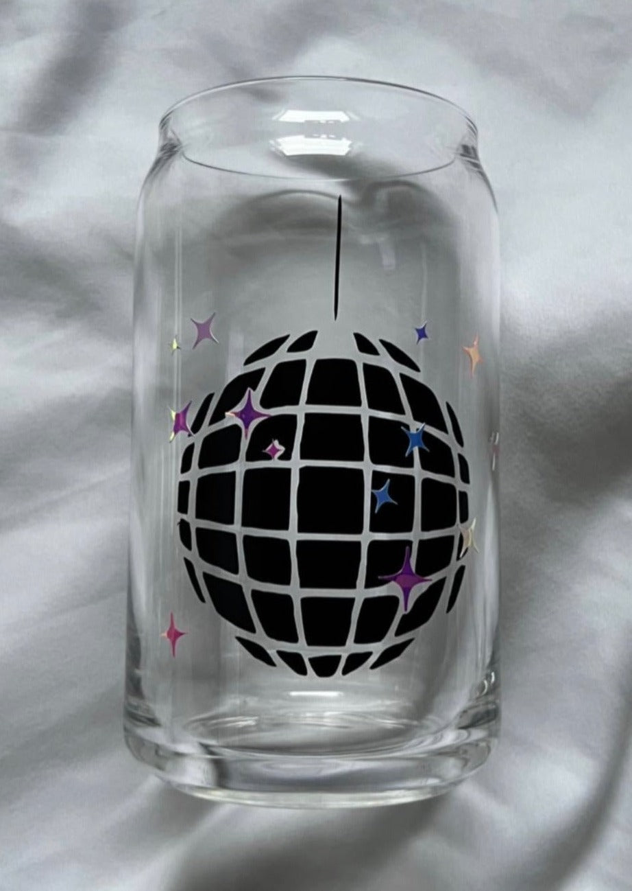 Disco Ball glass cup