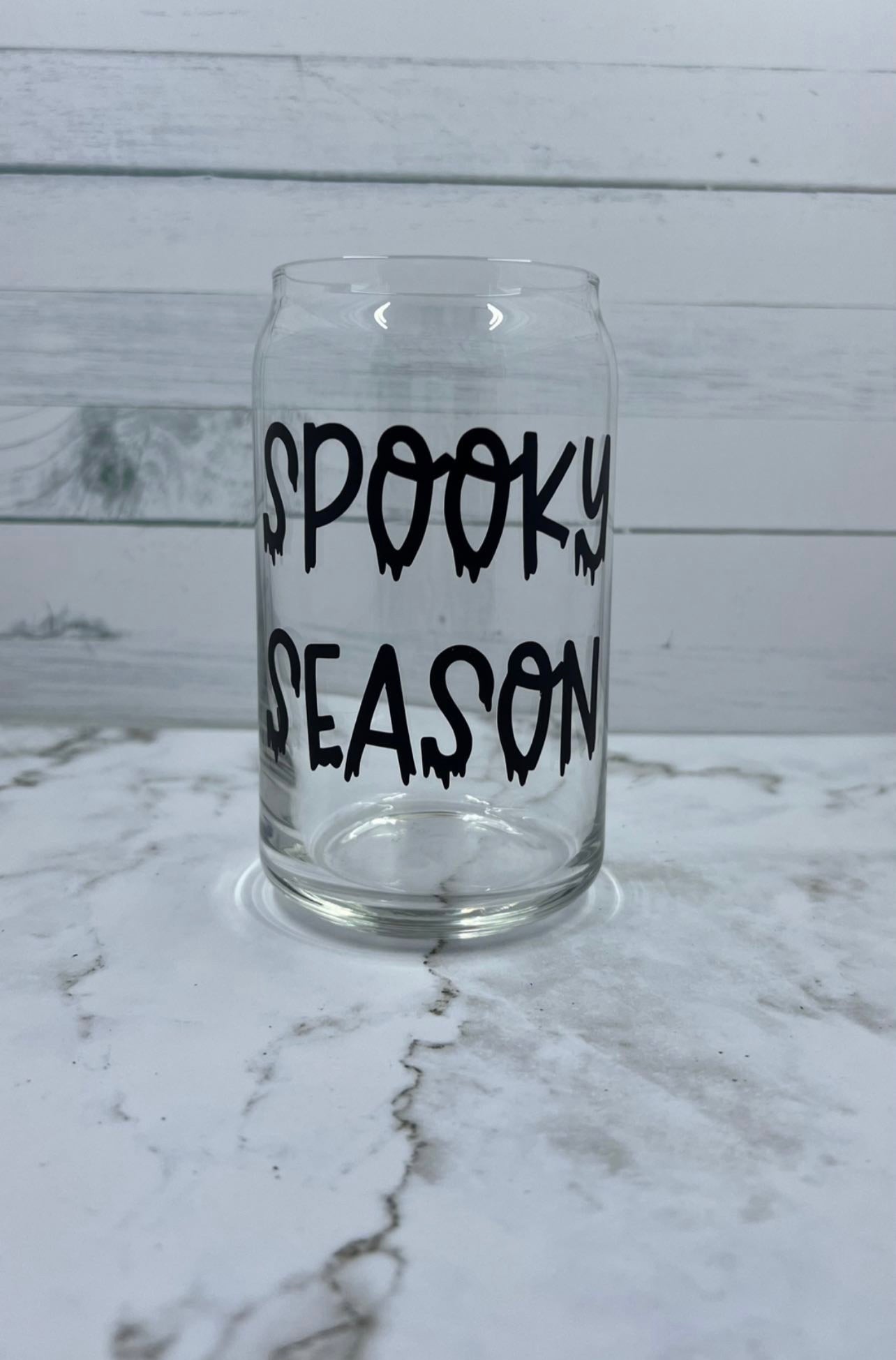 Spooky Season glass cup