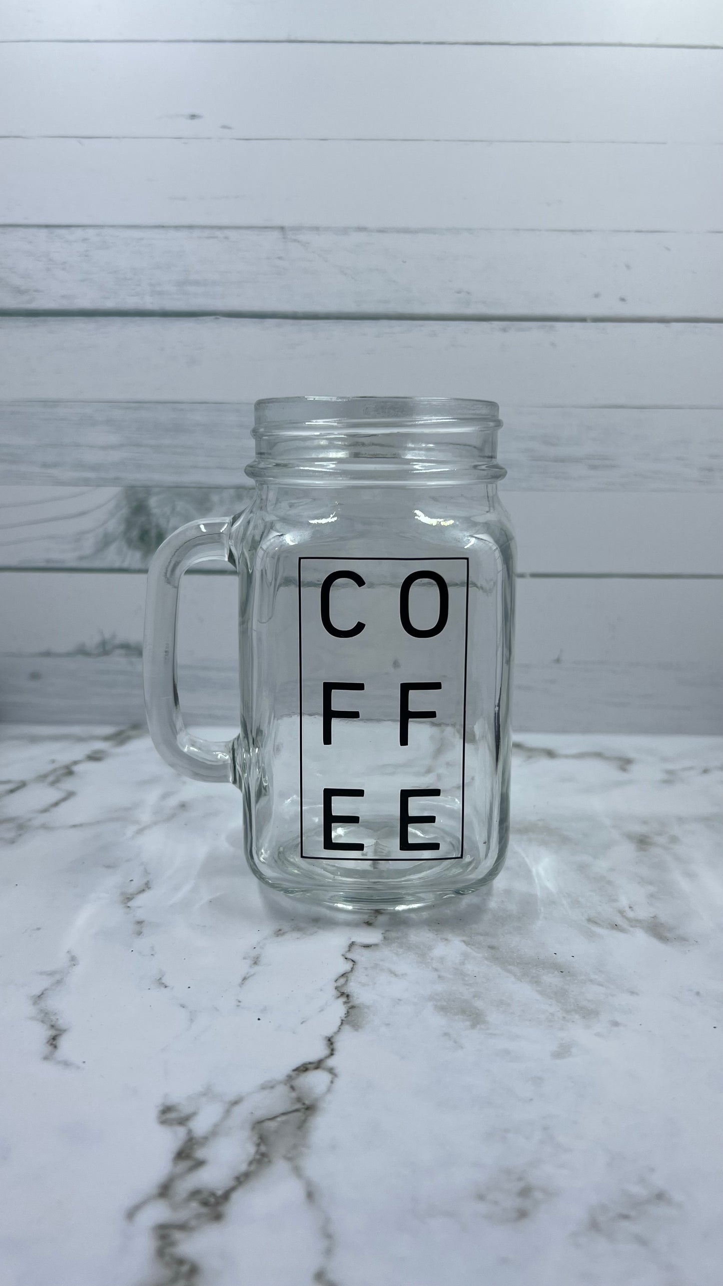 glass coffee mug