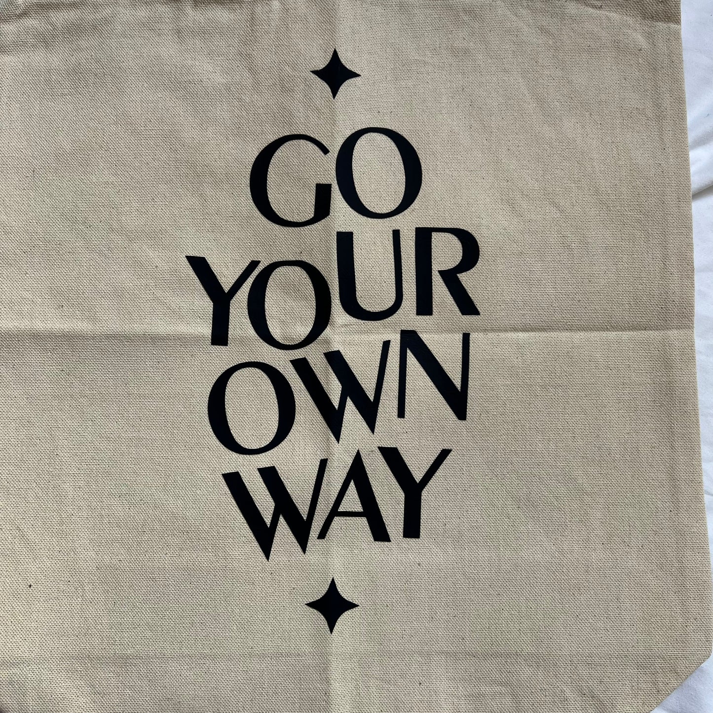 Go Your Own Way canvas tote bag