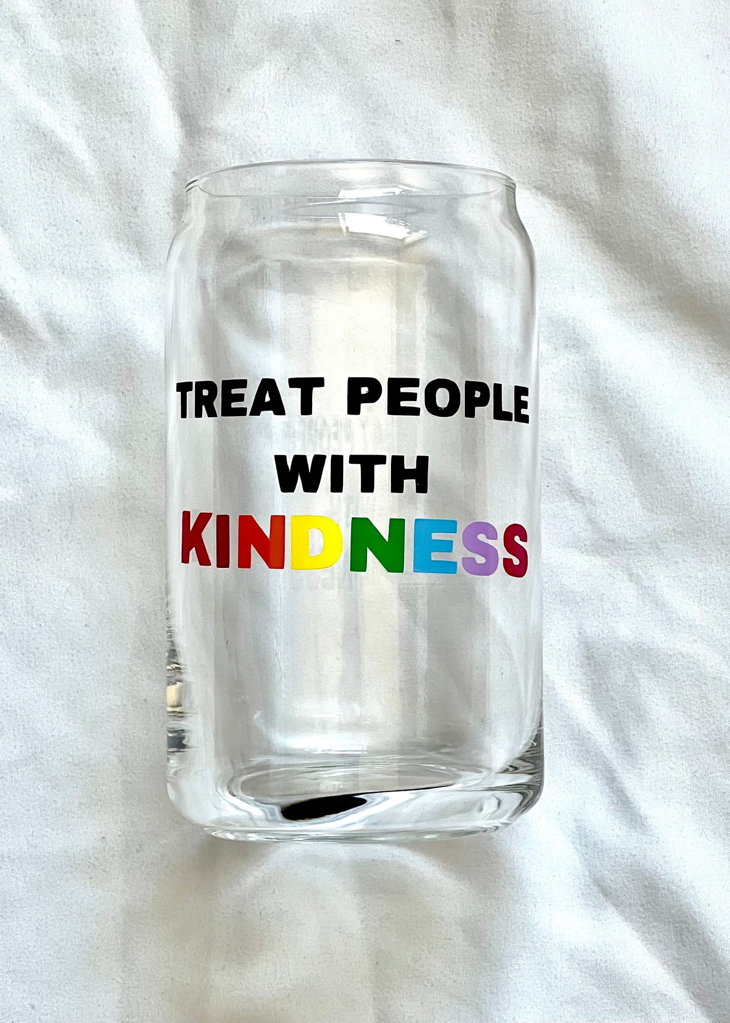 Kindness glass cup