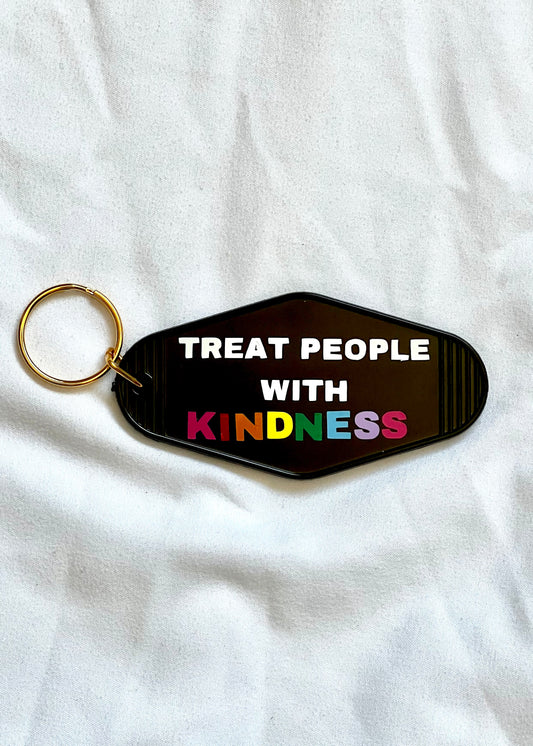 Kindness motel style keychain