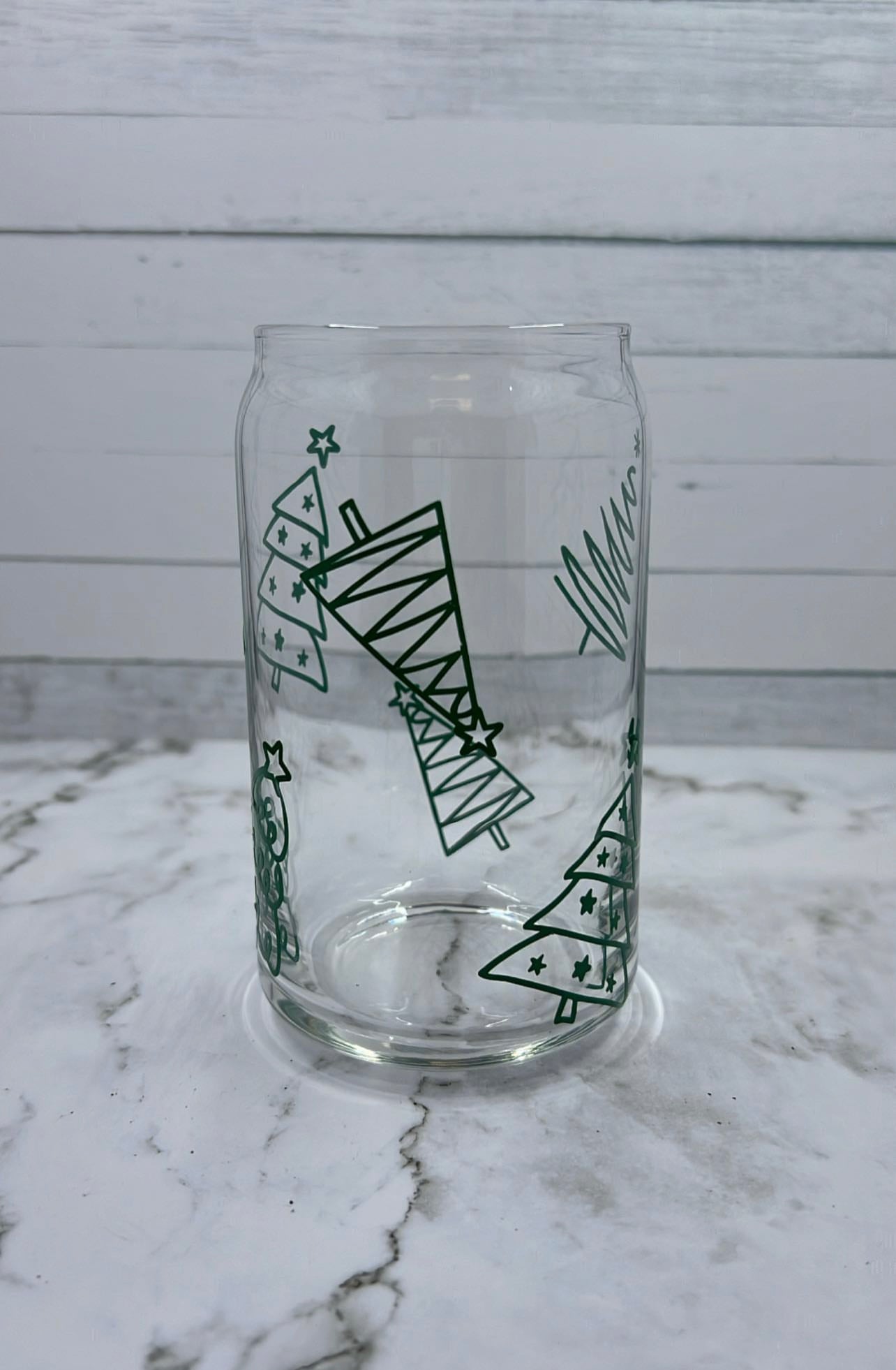 Trees glass cup